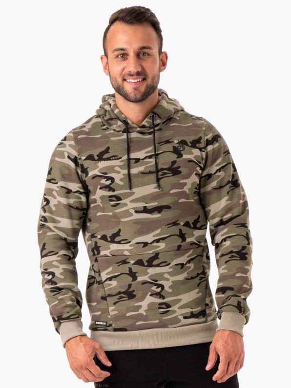 Ryderwear Camo Tech Pullover Hoodie Khaki Camo Men Clothing 4Z2T1405