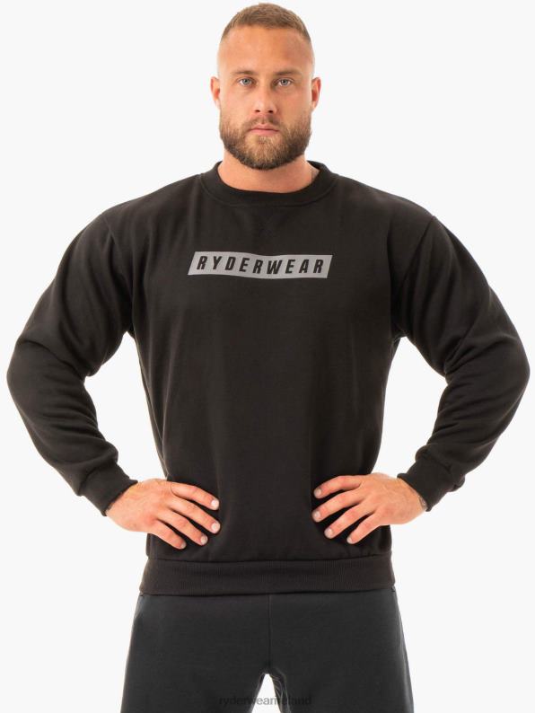 Ryderwear Force Pullover Black Men Clothing 4Z2T1412