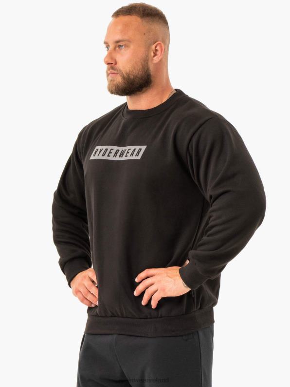 Ryderwear Force Pullover Black Men Clothing 4Z2T1412