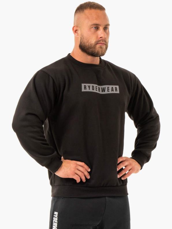 Ryderwear Force Pullover Black Men Clothing 4Z2T1412