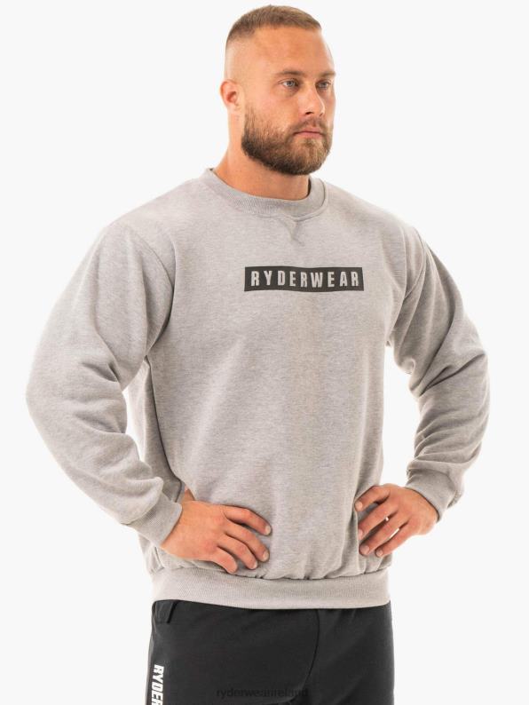 Ryderwear Force Pullover Grey Marl Men Clothing 4Z2T1411