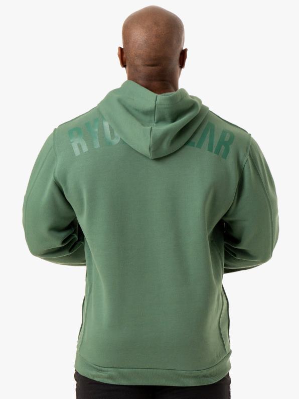 Ryderwear Force Pullover Hoodie Green Men Clothing 4Z2T1392