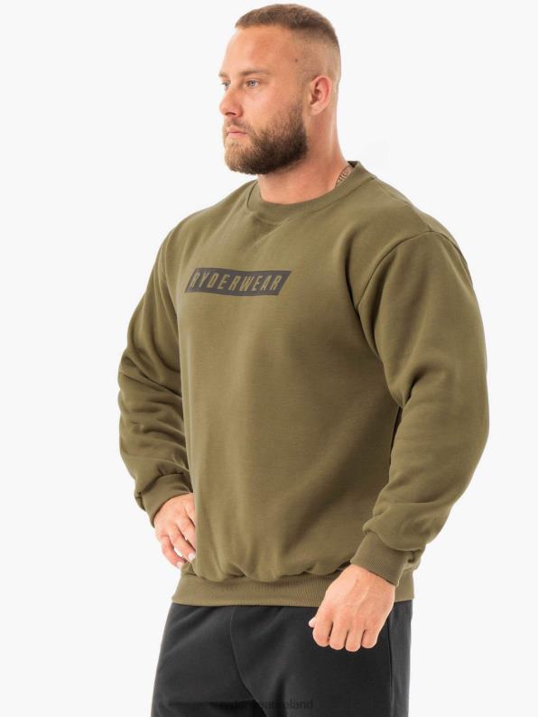Ryderwear Force Pullover Khaki Men Clothing 4Z2T1409