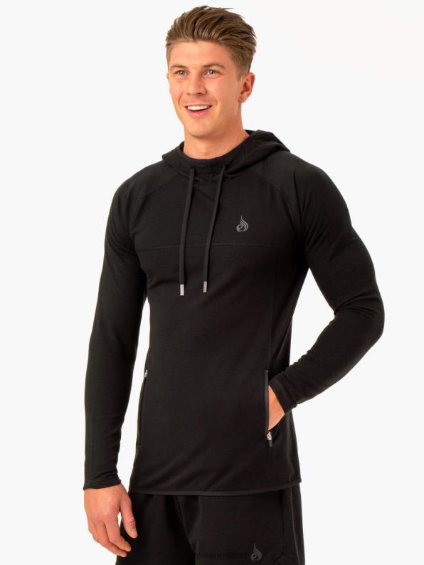 Ryderwear Optimal Pullover Hoodie Black Men Clothing 4Z2T1383