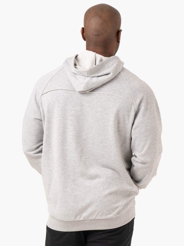 Ryderwear Pursuit Zip Up Hoodie Light Grey Marl Men Clothing 4Z2T1375