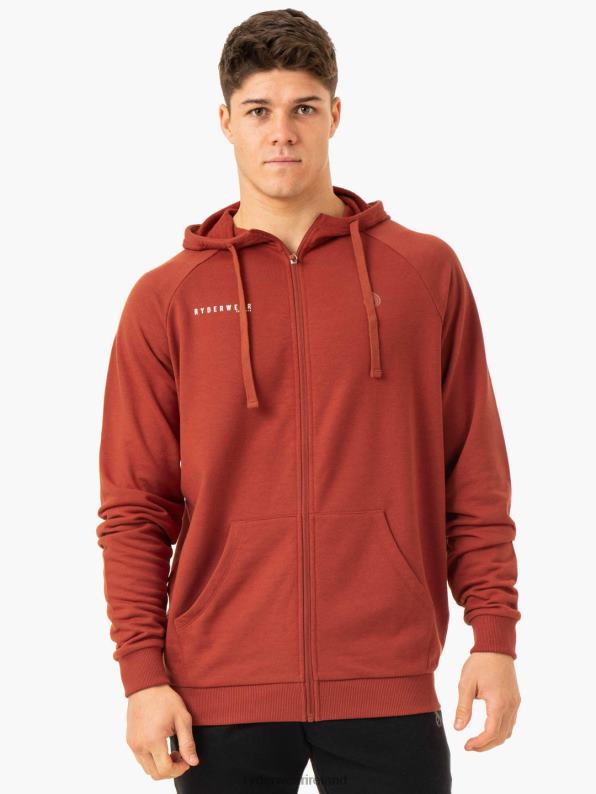 Ryderwear Pursuit Zip Up Hoodie Red Clay Men Clothing 4Z2T1374