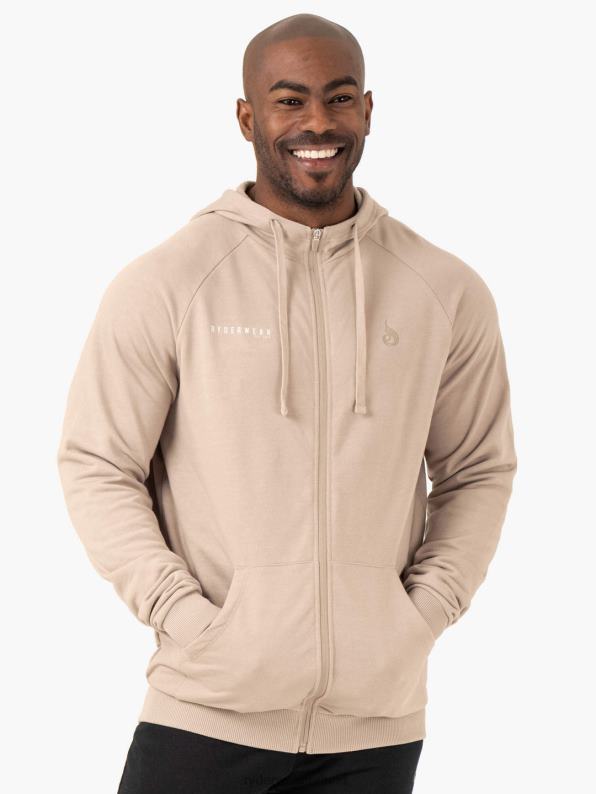 Ryderwear Pursuit Zip Up Hoodie Sand Men Clothing 4Z2T1373