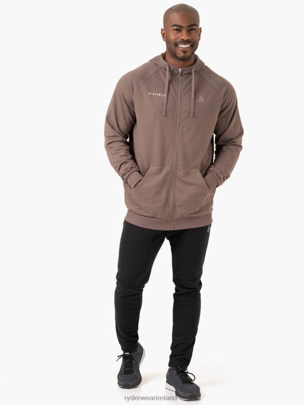 Ryderwear Pursuit Zip Up Hoodie Taupe Men Clothing 4Z2T1372