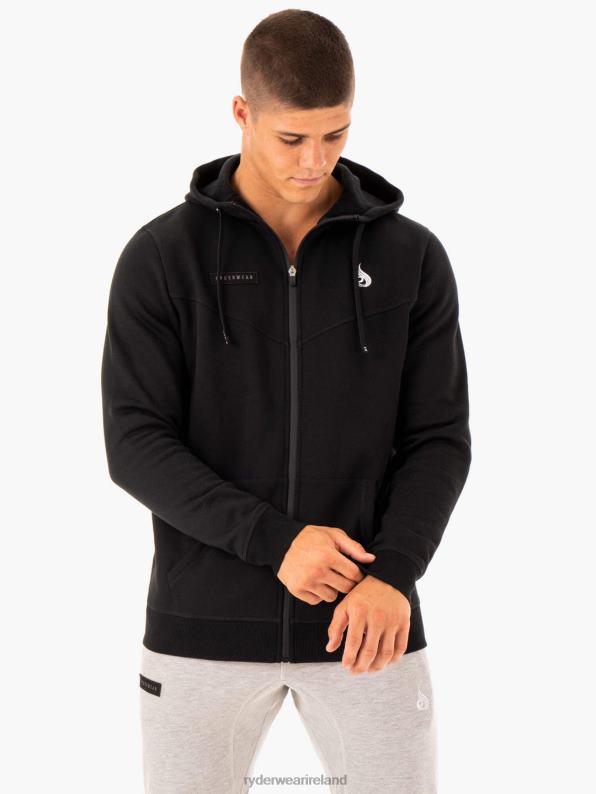 Ryderwear Recharge Zip Up Hoodie Black Men Clothing 4Z2T1381