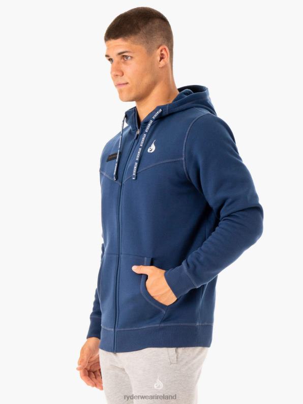 Ryderwear Recharge Zip Up Hoodie Blue Men Clothing 4Z2T1379