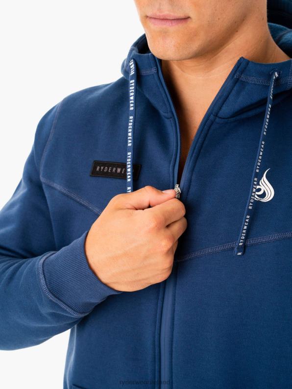 Ryderwear Recharge Zip Up Hoodie Blue Men Clothing 4Z2T1379