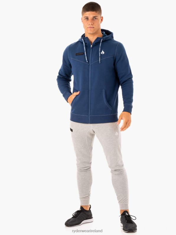 Ryderwear Recharge Zip Up Hoodie Blue Men Clothing 4Z2T1379