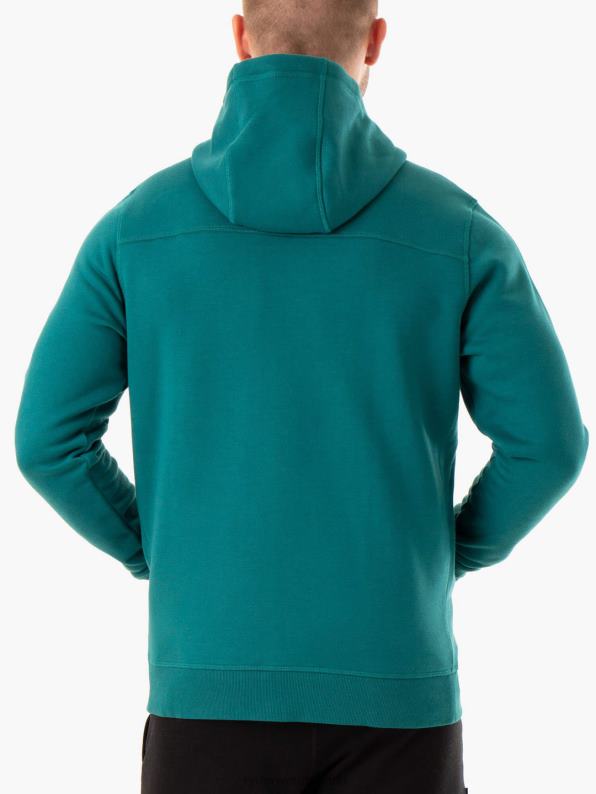 Ryderwear Recharge Zip Up Hoodie Teal Men Clothing 4Z2T1378