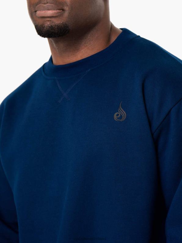 Ryderwear Reset Fleece Crew Neck Blue Men Clothing 4Z2T1400