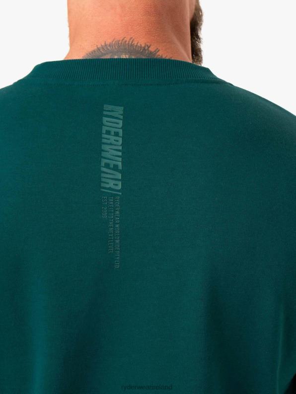 Ryderwear Reset Fleece Crew Neck Emerald Men Clothing 4Z2T1401