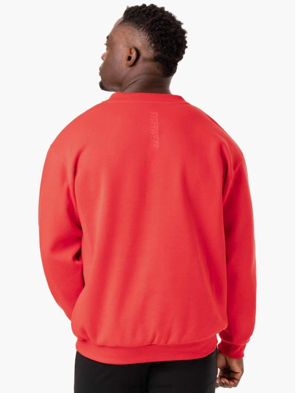Ryderwear Reset Fleece Crew Neck Red Men Clothing 4Z2T1402