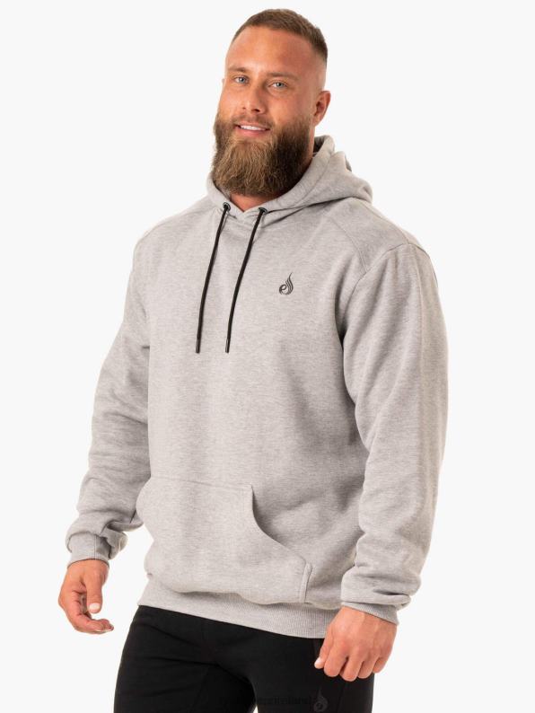 Ryderwear Reset Pullover Hoodie Grey Marl Men Clothing 4Z2T1398