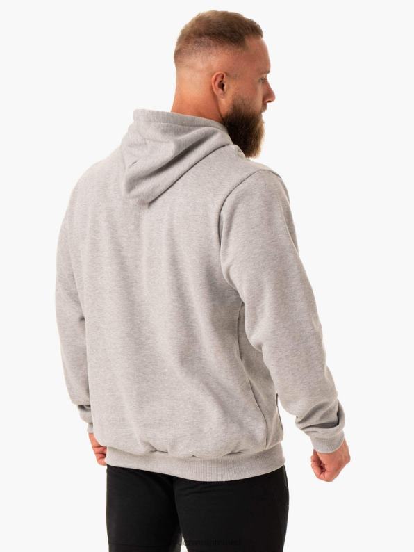 Ryderwear Reset Pullover Hoodie Grey Marl Men Clothing 4Z2T1398