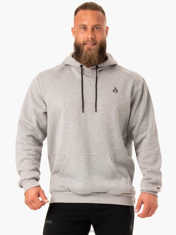 Ryderwear Reset Pullover Hoodie Grey Marl Men Clothing 4Z2T1398