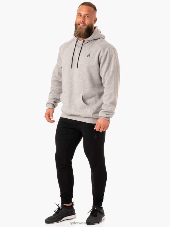 Ryderwear Reset Pullover Hoodie Grey Marl Men Clothing 4Z2T1398