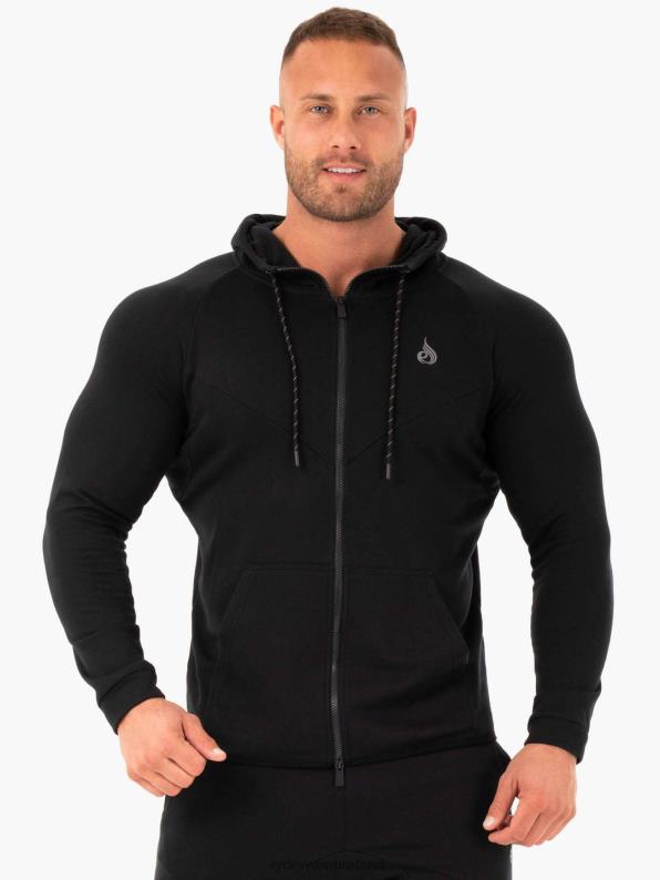 Ryderwear Athletic Zip Up Hoodie Jacket Black Men Clothing 4Z2T1416