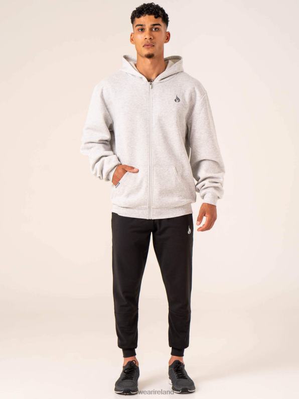 Ryderwear Emerge Track Jacket Snow Grey Marl Men Clothing 4Z2T1362