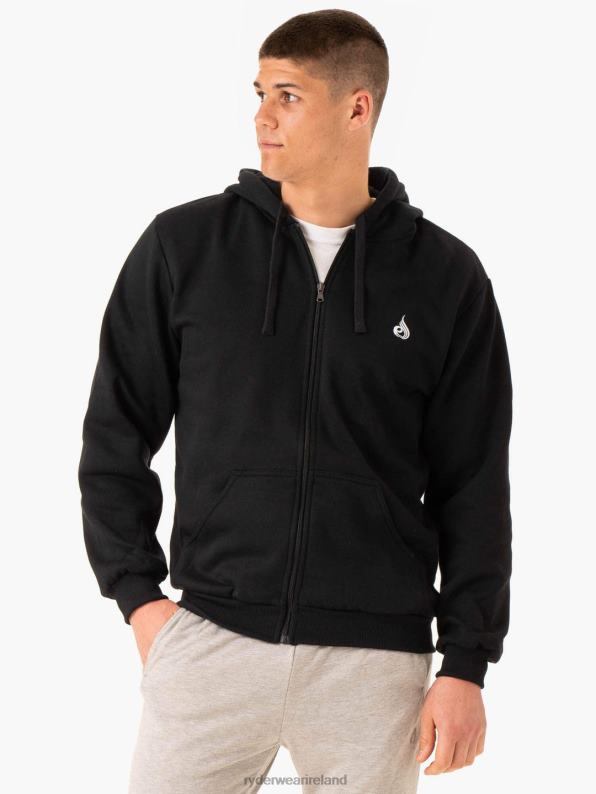 Ryderwear Essential Zip Up Jacket Black Men Clothing 4Z2T1371
