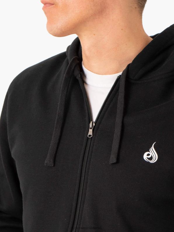 Ryderwear Essential Zip Up Jacket Black Men Clothing 4Z2T1371