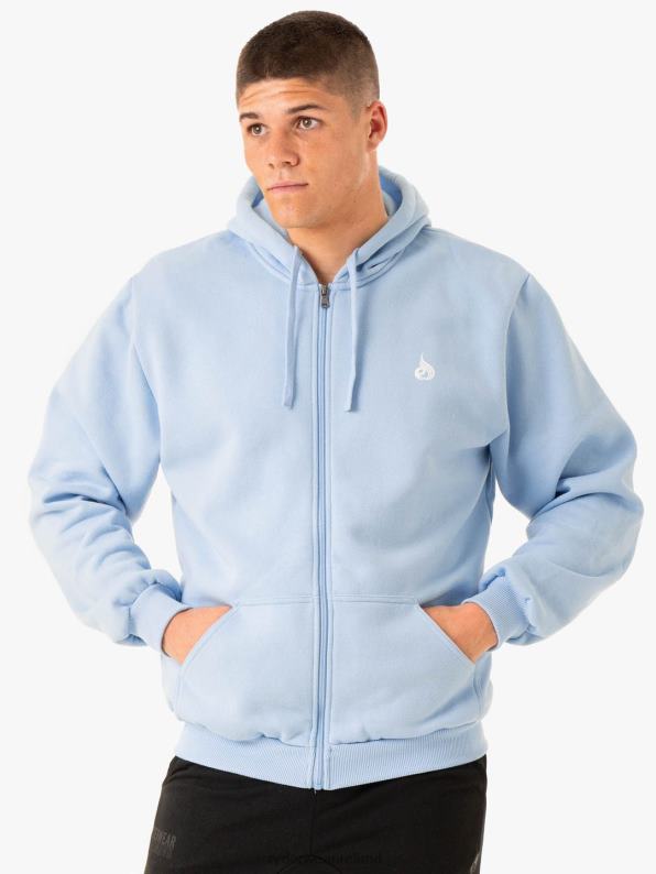 Ryderwear Essential Zip Up Jacket Sky Blue Men Clothing 4Z2T1367
