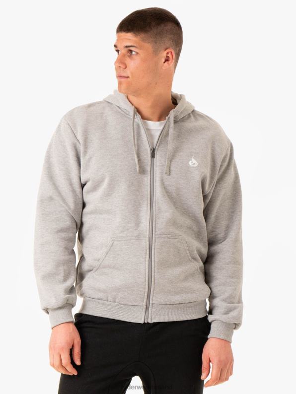 Ryderwear Essential Zip Up Jacket Snow Marl Men Clothing 4Z2T1370