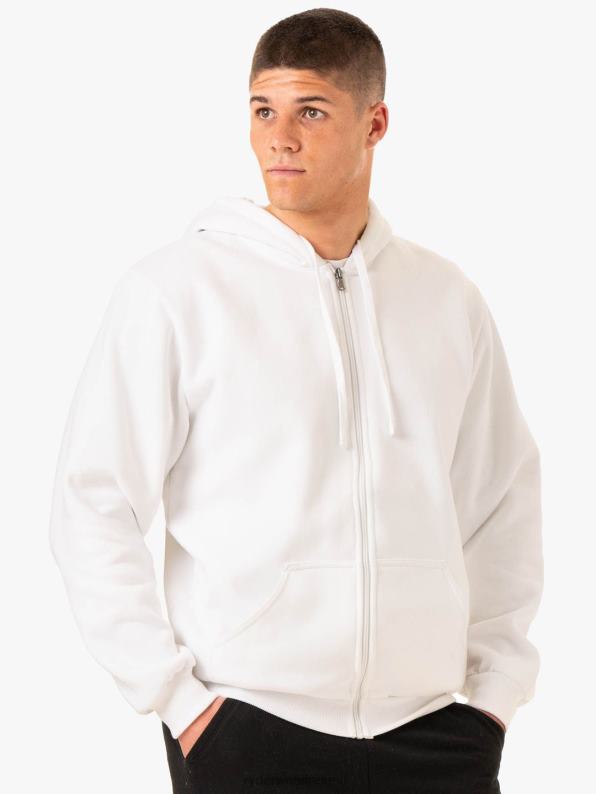 Ryderwear Essential Zip Up Jacket White Men Clothing 4Z2T1369