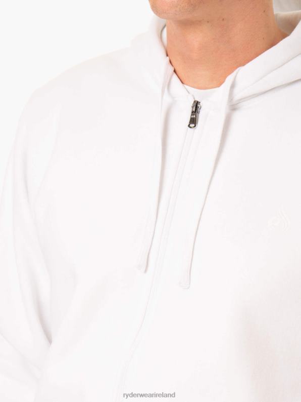 Ryderwear Essential Zip Up Jacket White Men Clothing 4Z2T1369