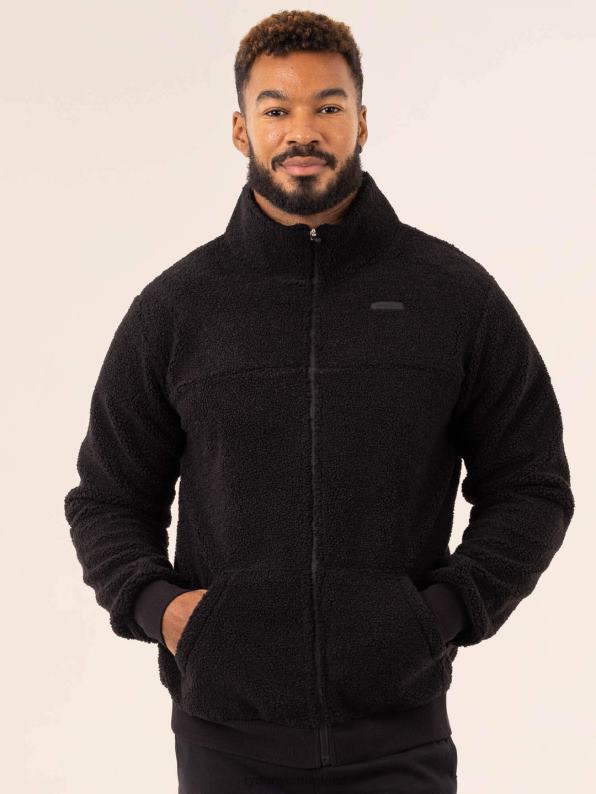 Ryderwear Flex Polar Fleece Jacket Black Men Clothing 4Z2T1366