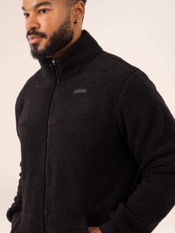 Ryderwear Flex Polar Fleece Jacket Black Men Clothing 4Z2T1366