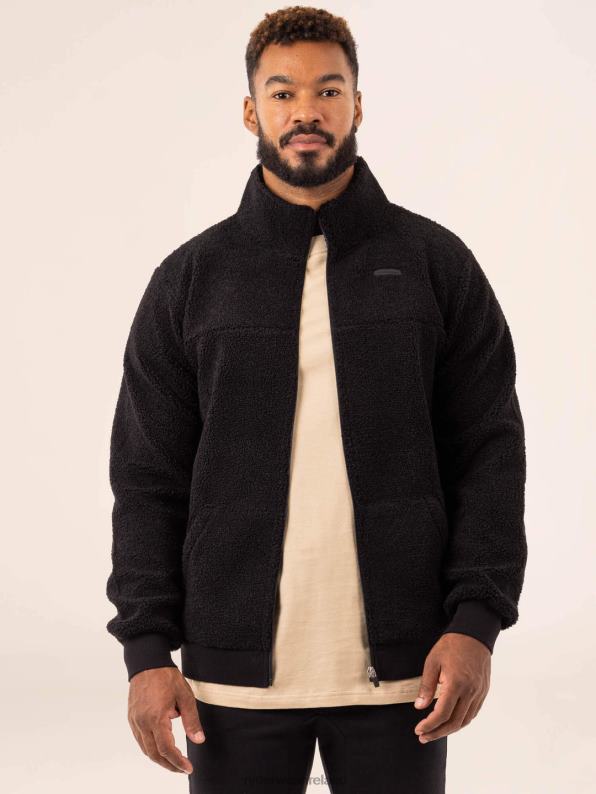 Ryderwear Flex Polar Fleece Jacket Black Men Clothing 4Z2T1366