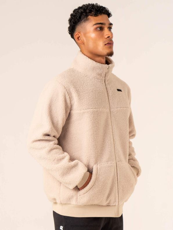 Ryderwear Flex Polar Fleece Jacket Chalk Men Clothing 4Z2T1365