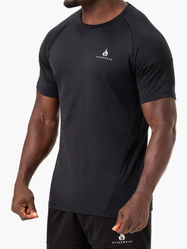 Ryderwear Action Mesh T-Shirt Black Men Clothing 4Z2T1216