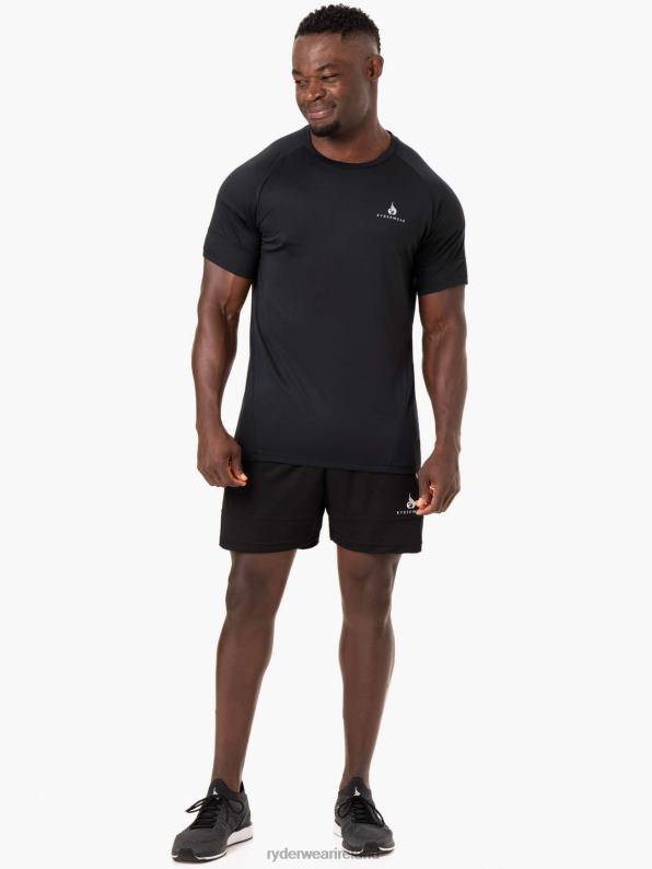 Ryderwear Action Mesh T-Shirt Black Men Clothing 4Z2T1216