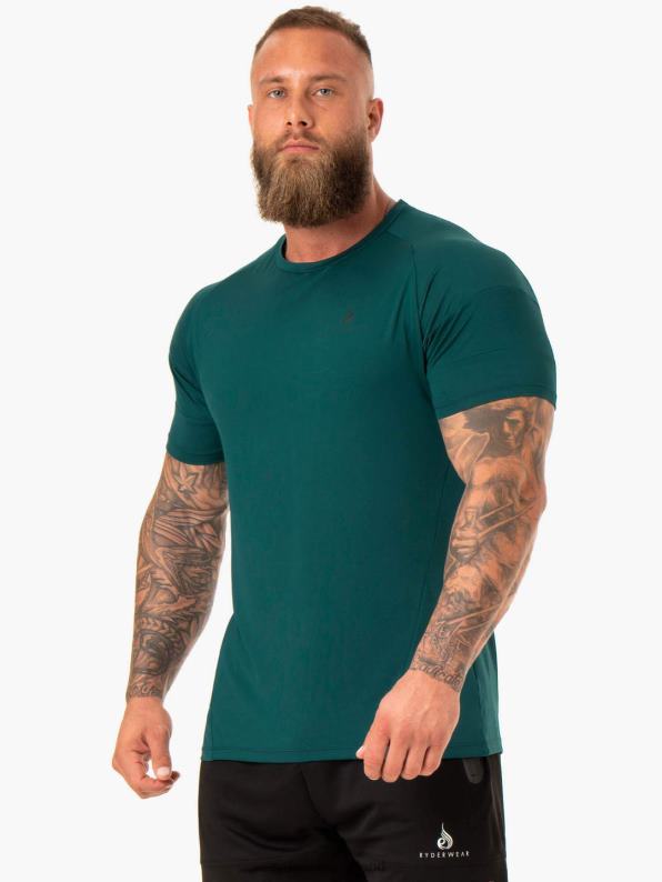 Ryderwear Action Mesh T-Shirt Emerald Men Clothing 4Z2T1218