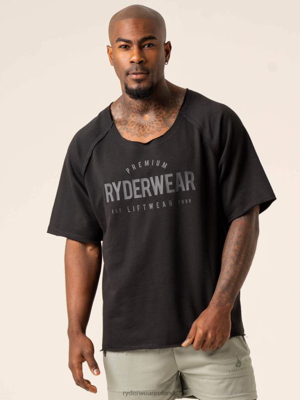 Ryderwear Advance Fleece Rag Top Black Men Clothing 4Z2T1262