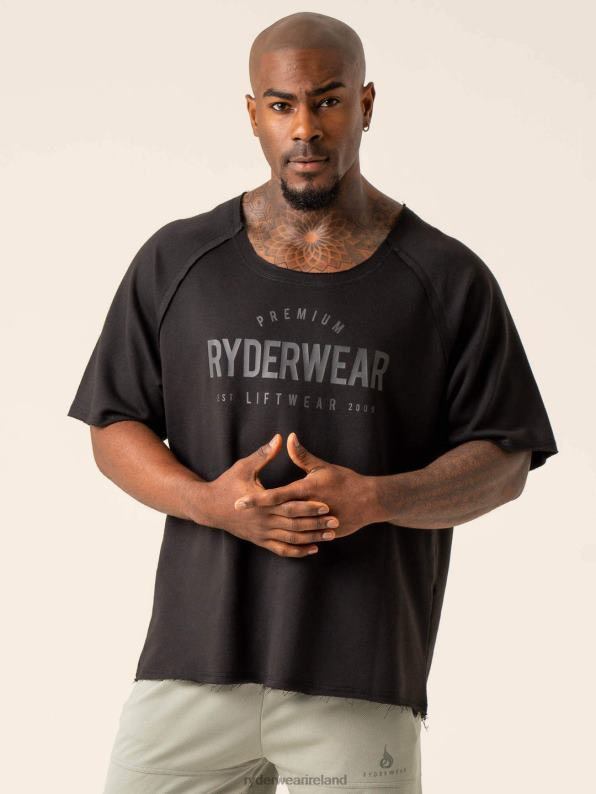 Ryderwear Advance Fleece Rag Top Black Men Clothing 4Z2T1262