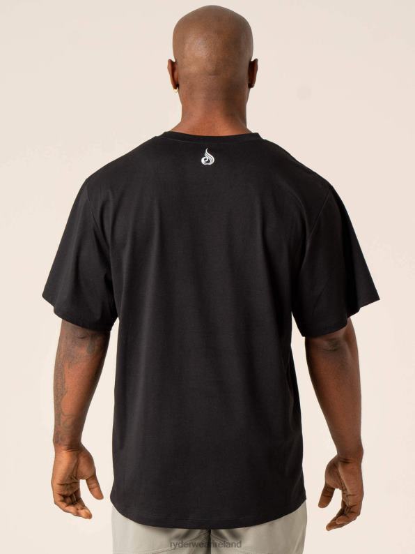 Ryderwear Advance Oversized T-Shirt Black Men Clothing 4Z2T1270