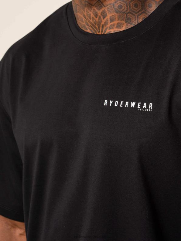 Ryderwear Advance Oversized T-Shirt Black Men Clothing 4Z2T1270