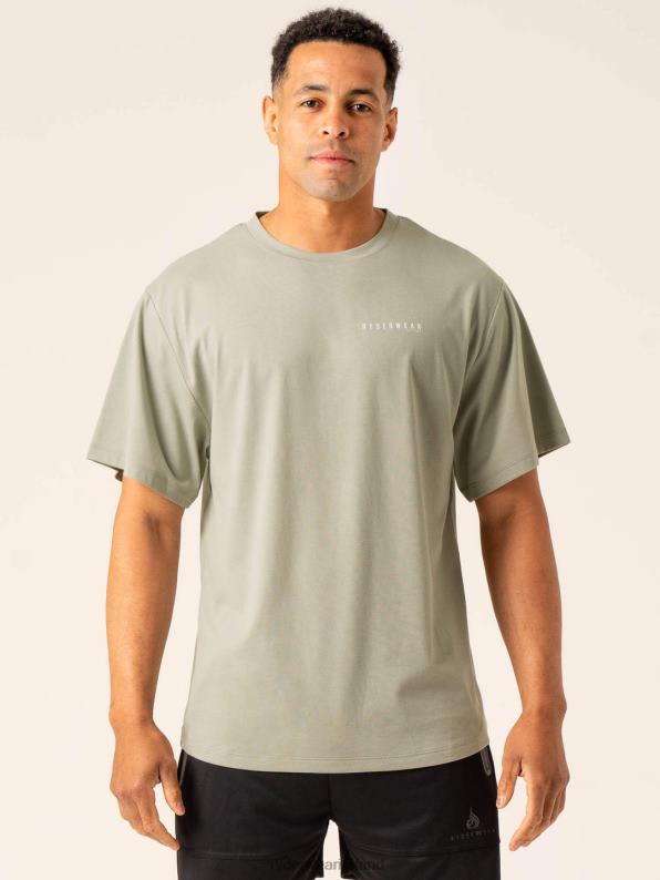 Ryderwear Advance Oversized T-Shirt Sage Men Clothing 4Z2T1272