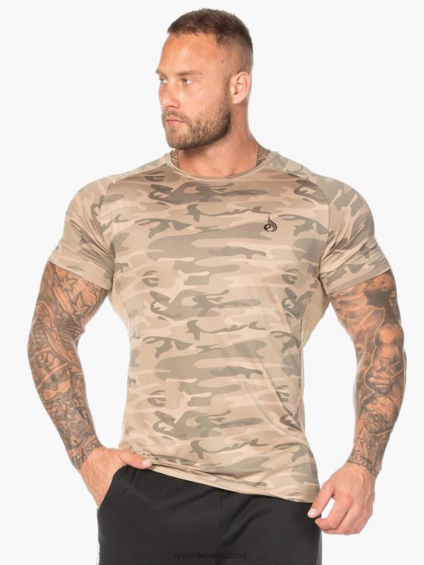 Ryderwear Camo Mesh T-Shirt Tan Camo Men Clothing 4Z2T1204