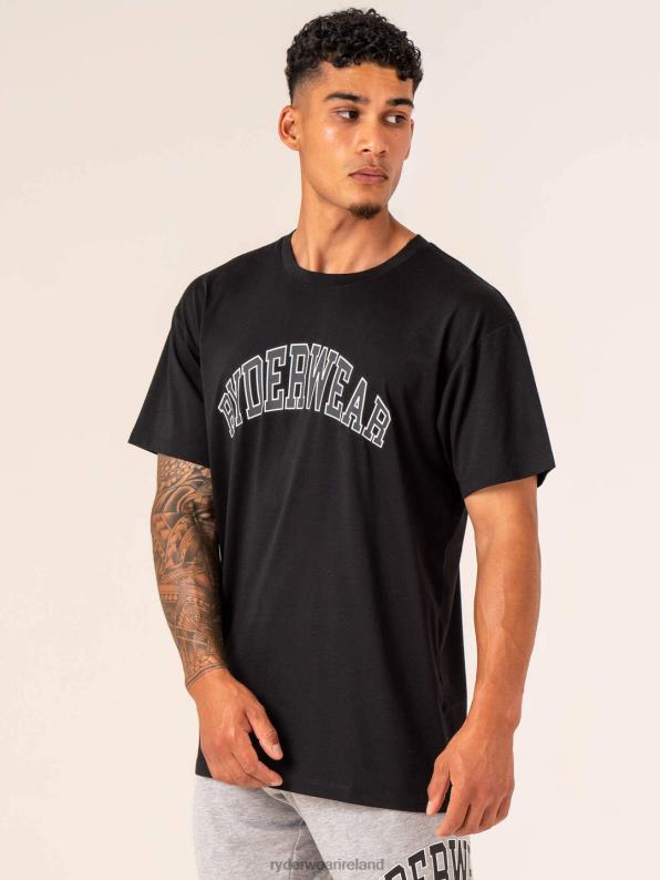 Ryderwear Collegiate T-Shirt Black Men Clothing 4Z2T1278