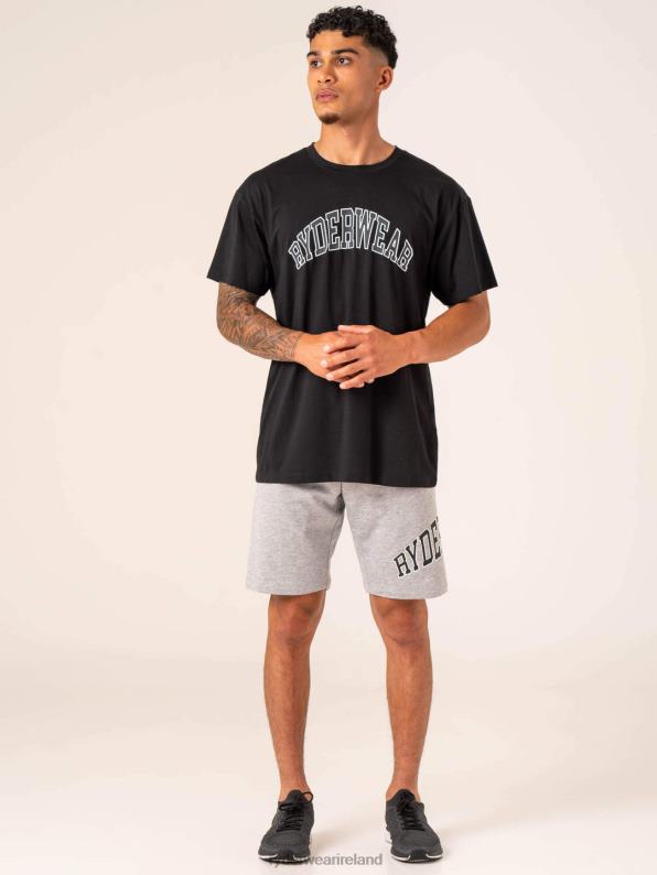 Ryderwear Collegiate T-Shirt Black Men Clothing 4Z2T1278