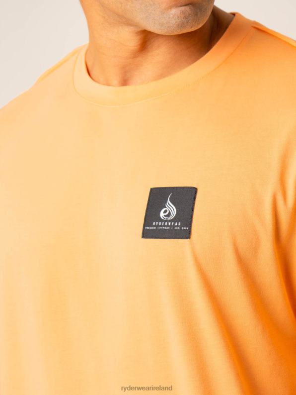 Ryderwear Dynamic Oversized T-Shirt Orange Sherbet Men Clothing 4Z2T1268