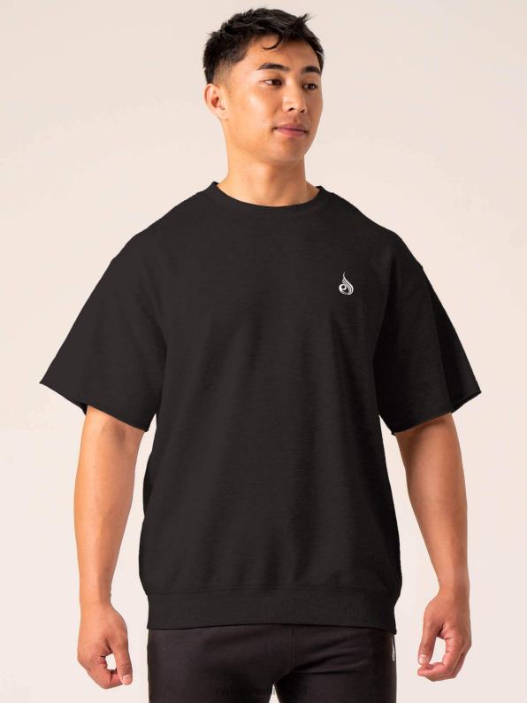 Ryderwear Emerge Fleece T-Shirt Faded Black Men Clothing 4Z2T1285