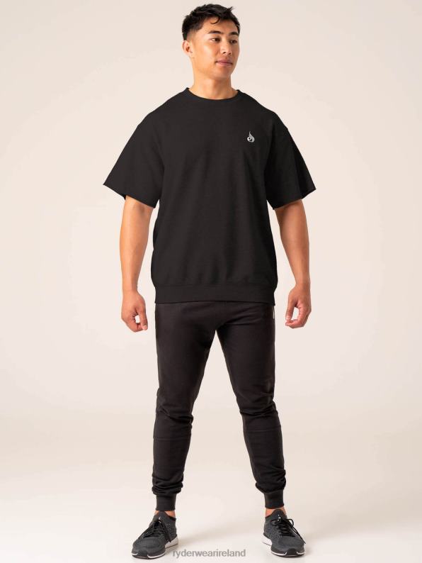 Ryderwear Emerge Fleece T-Shirt Faded Black Men Clothing 4Z2T1285
